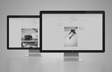 Webdesign der Projektansicht für Fotoproduktionen